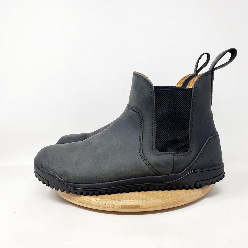 Xero Ridgeway Chelsea Boots Mens 8.5 Black Nubuck Barefoot Shoes